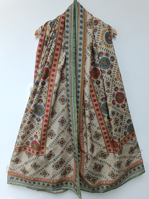 PRINTED SHAWL (BEIGE)