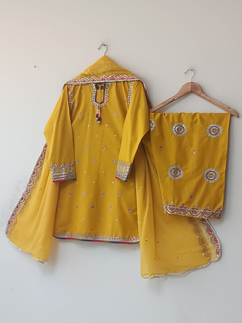 RAMZA EMB (MUSTARD)