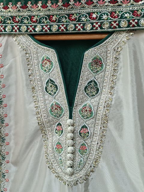 RANIA (BEIGE & GREEN)