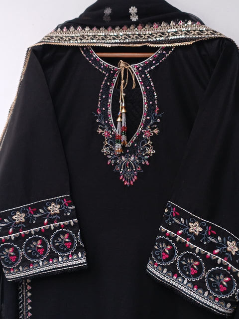 RUBAB COTTON (BLACK)