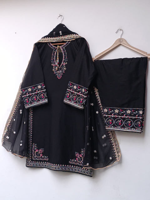 RUBAB COTTON (BLACK)
