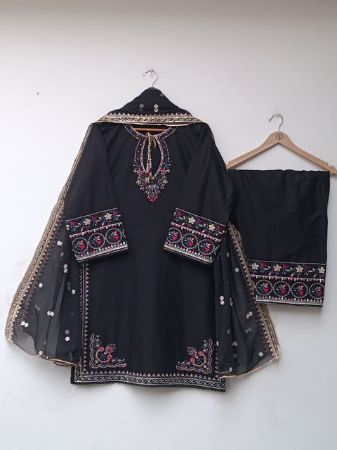 RUBAB COTTON (BLACK)