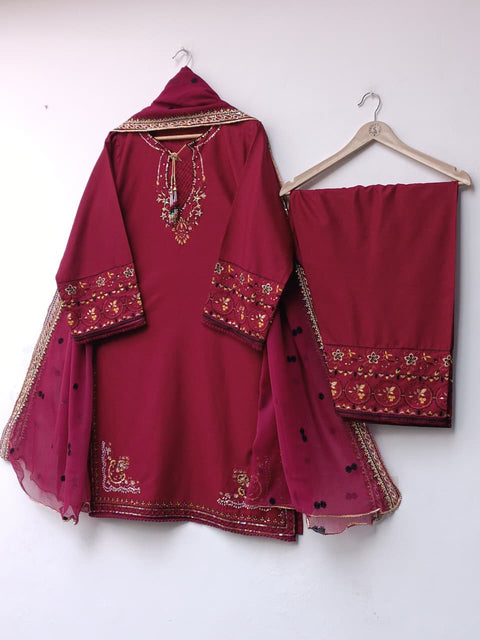 RUBAB COTTON (MAROON)