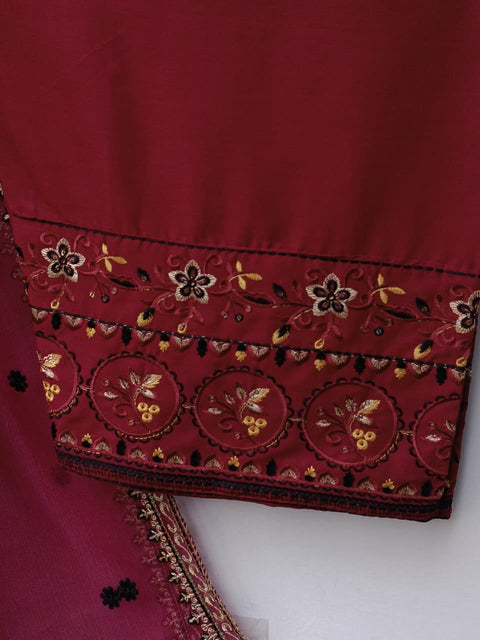 RUBAB COTTON (MAROON)