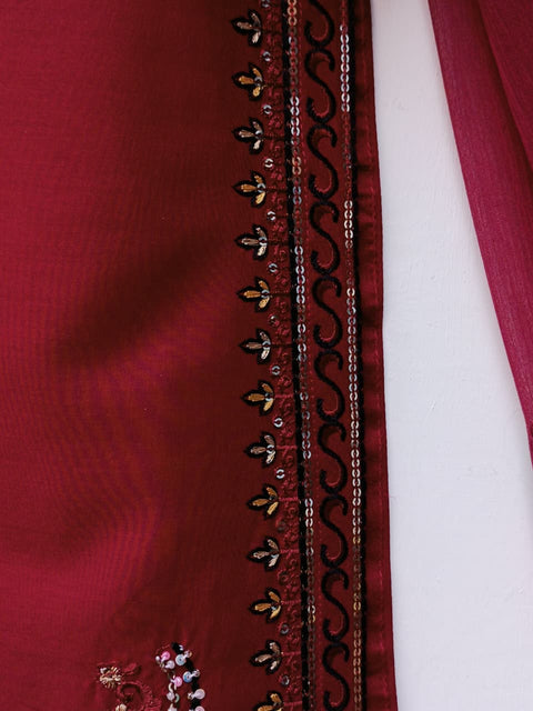 RUBAB COTTON (MAROON)