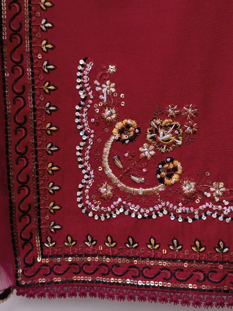 RUBAB COTTON (MAROON)