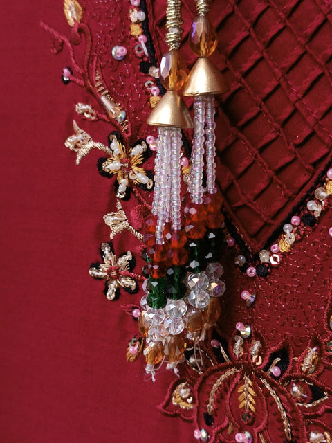 RUBAB COTTON (MAROON)