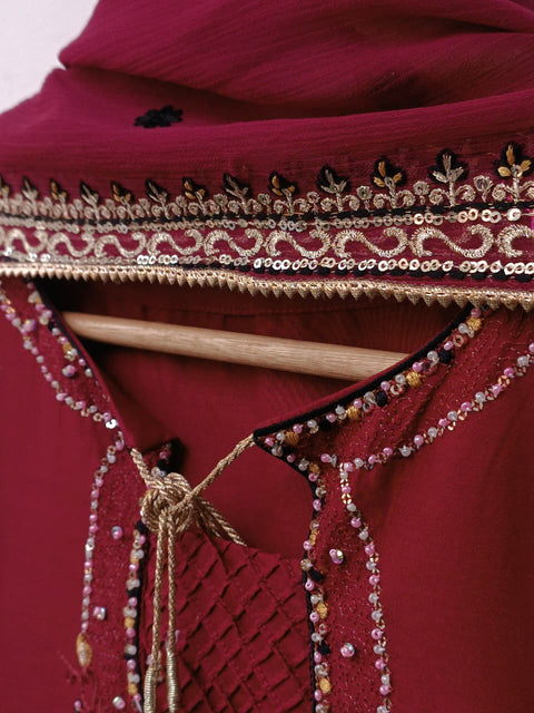 RUBAB COTTON (MAROON)