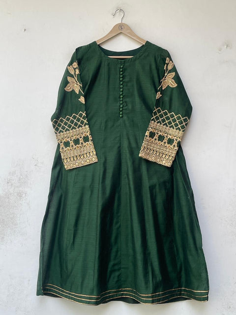 TILA WORK FROCK (GREEN)