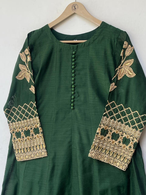 TILA WORK FROCK (GREEN)