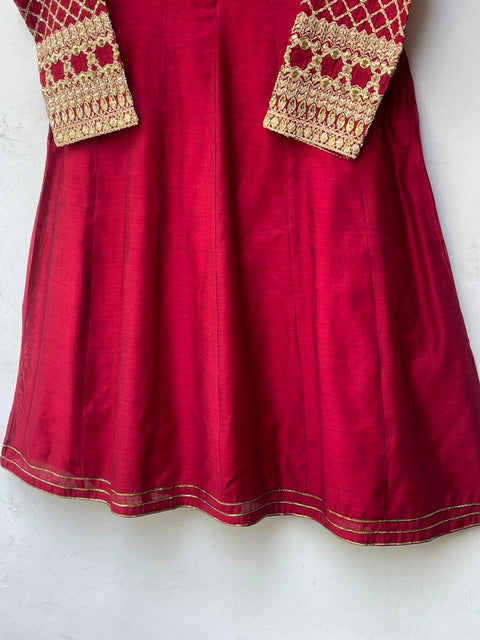 TILA WORK FROCK (RED)