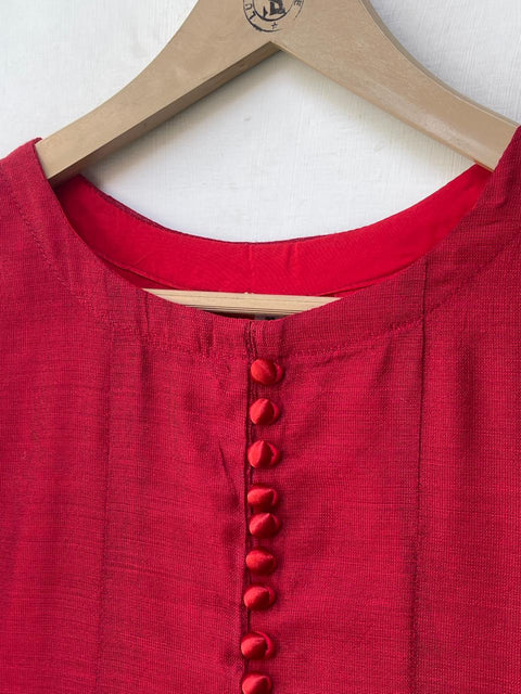 TILA WORK FROCK (RED)