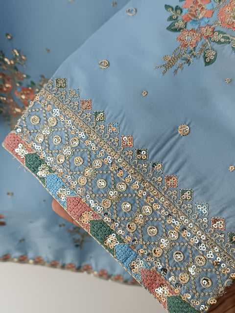 UKASHA COTTON (SKY BLUE)