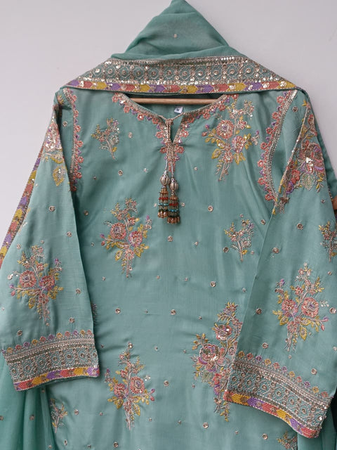 UKASHA SILK (AQUA)