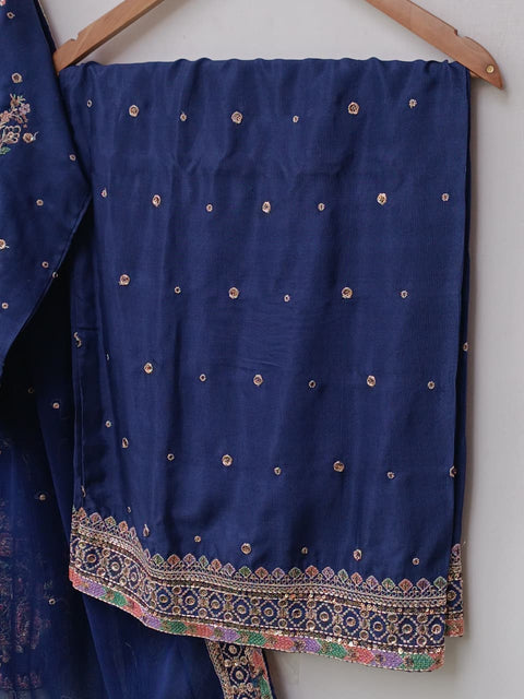 UKASHA SILK (NAVY)