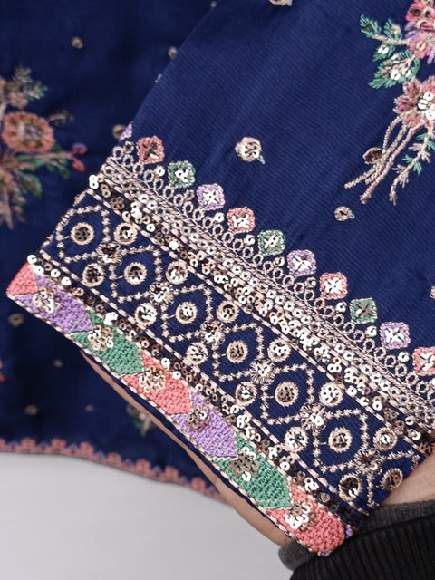 UKASHA SILK (NAVY)