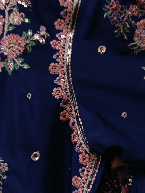 UKASHA SILK (NAVY)