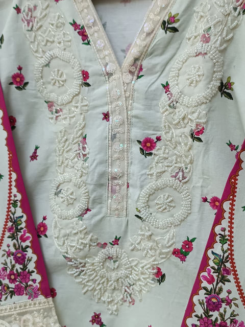 USHNA KHADDAR (IVORY)