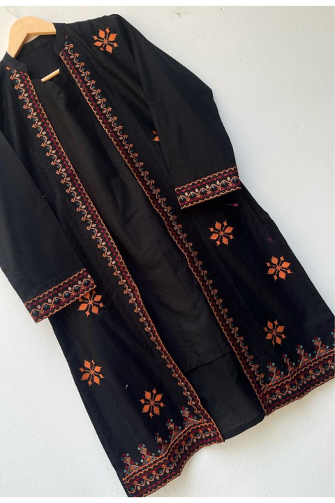 GOWN EMB (BLACK) - Lubana Store