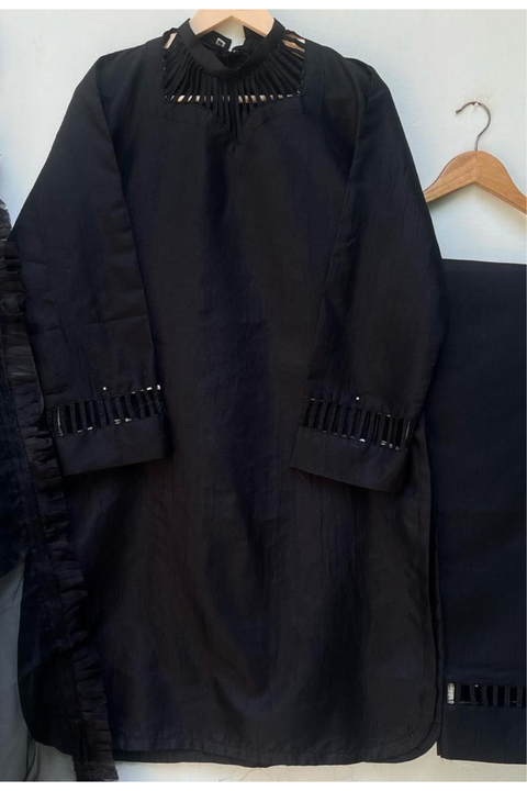 CHINESE NECK (BLACK) - Lubana Store