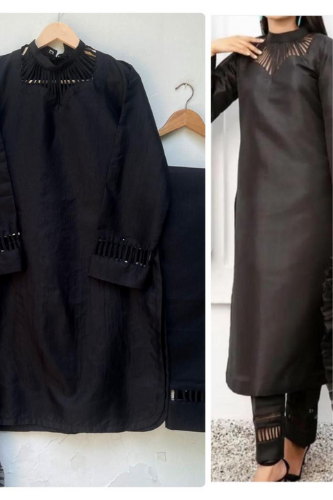 CHINESE NECK (BLACK) - Lubana Store