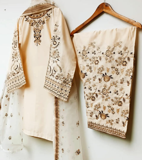 MEERAB COTTON (OFF WHITE)