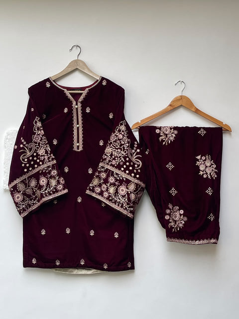 LS VELVET (MAROON)