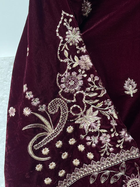 LS VELVET (MAROON)