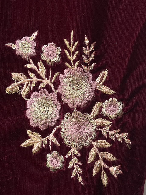 LS VELVET (MAROON)