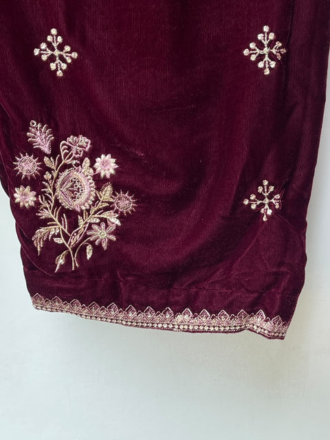 LS VELVET (MAROON)