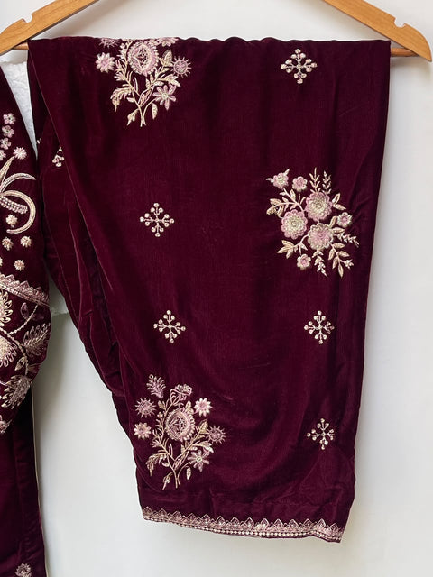 LS VELVET (MAROON)