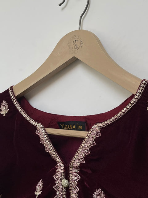 LS VELVET (MAROON)