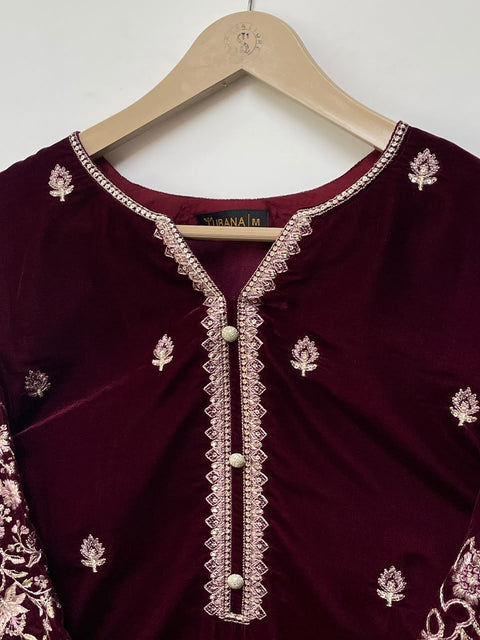 LS VELVET (MAROON)