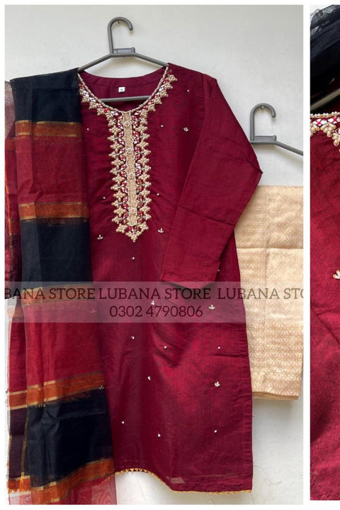 ZARI (MAROON) - Lubana Store