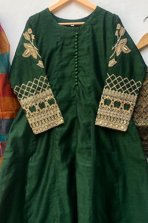 TILA WORK FROCK (GREEN)