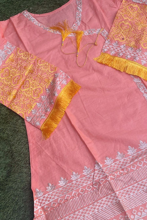 LAWN ANGRUKHA (PEACH)