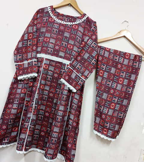 CO-ORD 2 (MAROON) - Lubana Store